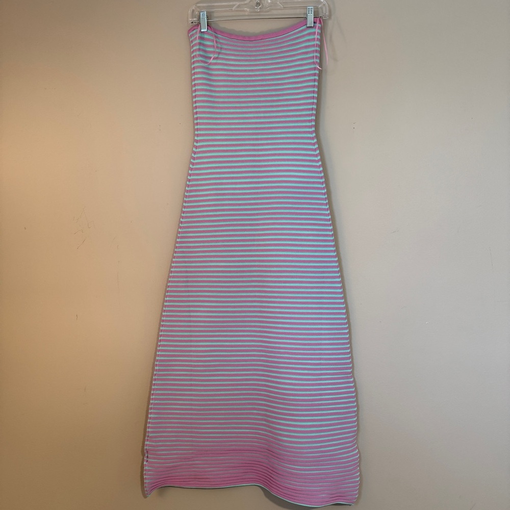 NWT The Wolf Gang Anthropologie Sunmor Tube Dress Stripe Medium - Picture 7 of 11